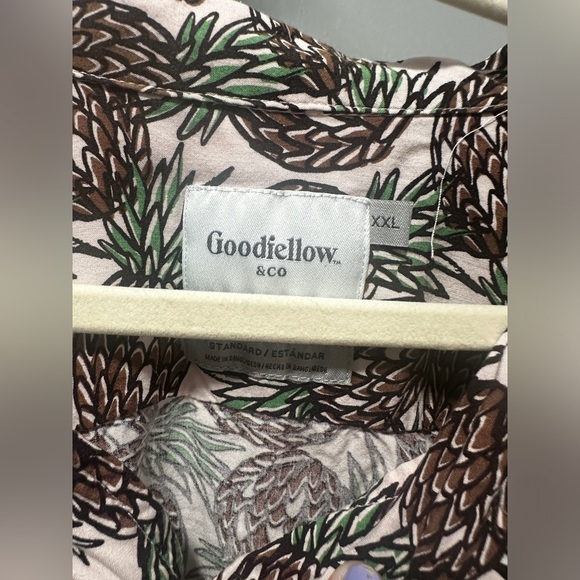Goodfellow and Co Pineapple Hawaiian Shirt - Picture 3 of 6